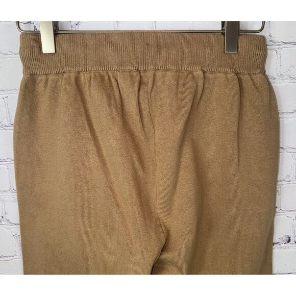 NWT JENNI KAYNE Camel Tan Drawstring Banded Lounge Jogger Pants Size XS $225. - Picture 10 of 10